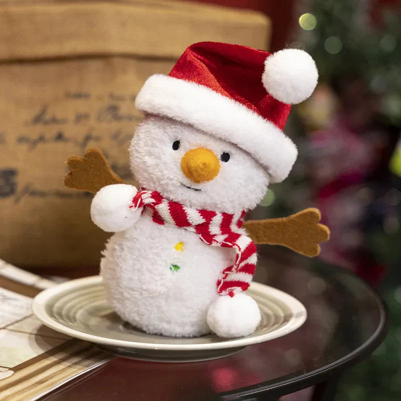 Adorable Kawaii Christmas Snowman & Gingerbread Man Plush Toys