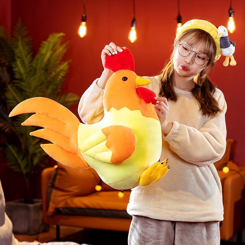 Adorable Chubby Chicken Plushie Family!