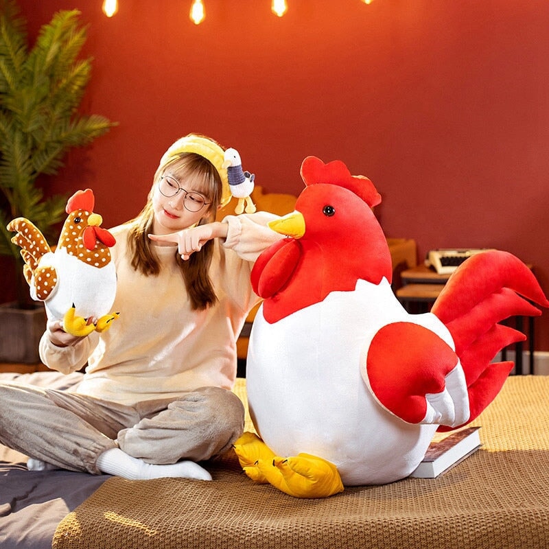 Adorable Chubby Chicken Plushie Family!