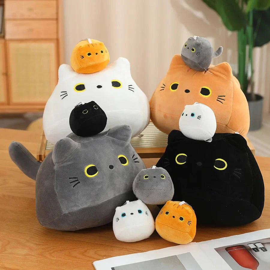 Adorable Chunky Cat Plushies Featuring Cute Kittens