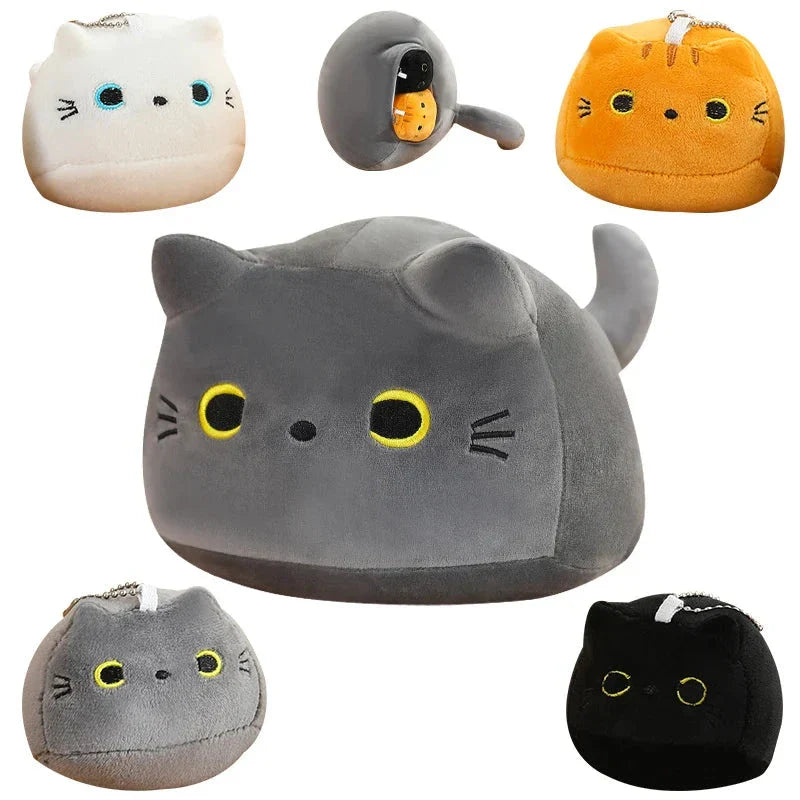 Adorable Chunky Cat Plushies Featuring Cute Kittens