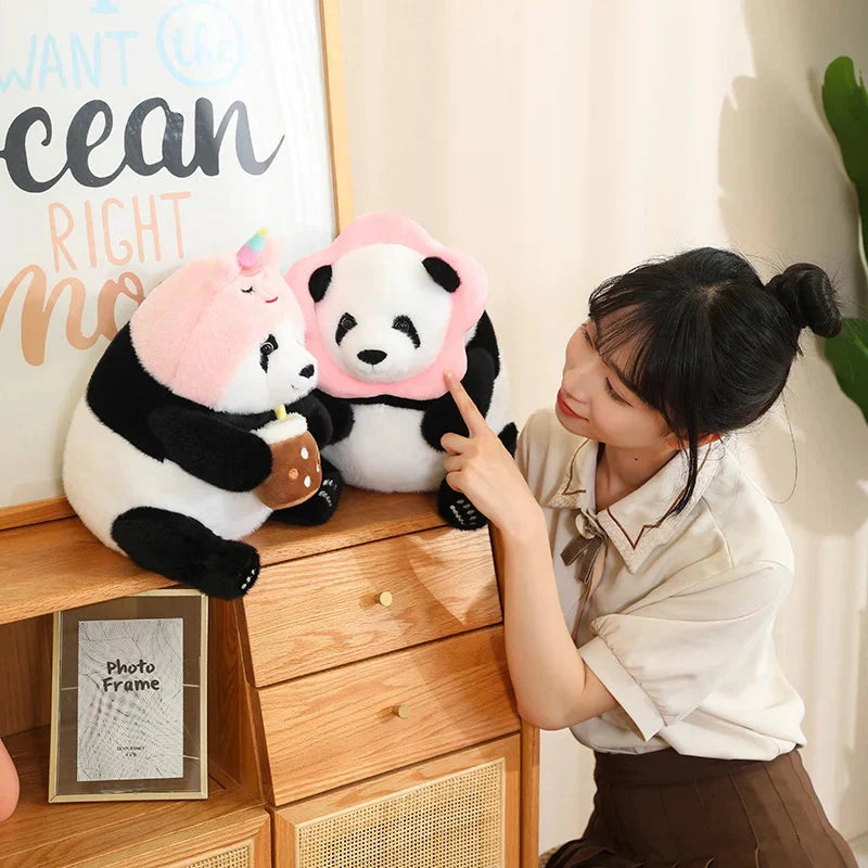 Adorable Chunky Panda Plushie Collection
