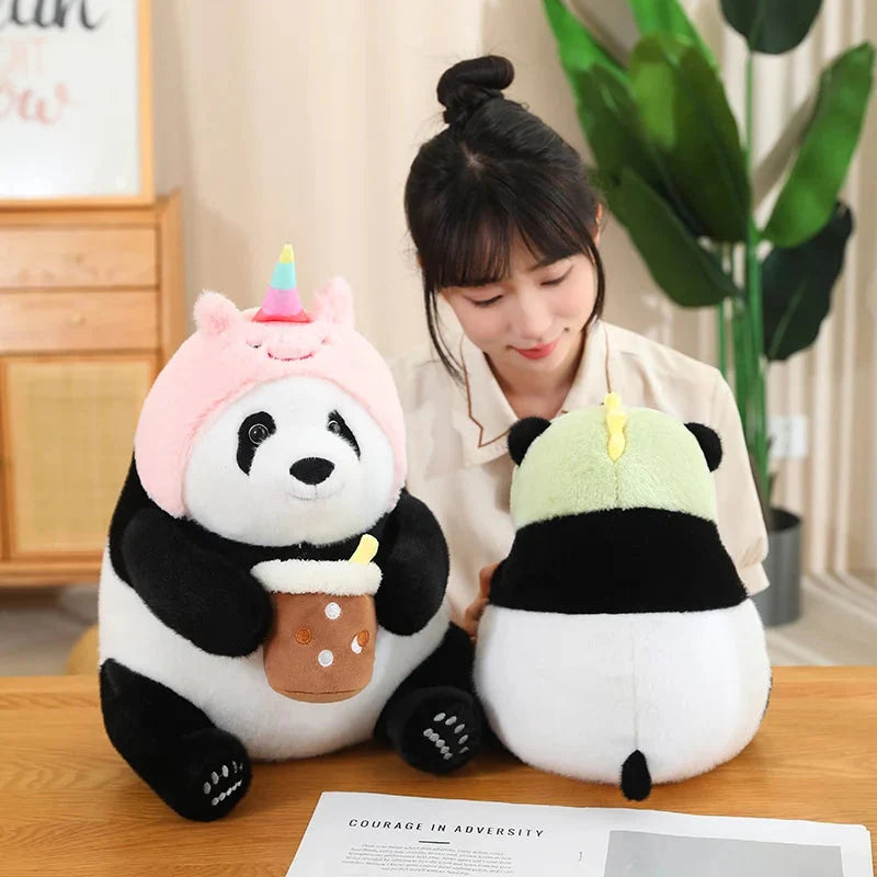 Adorable Chunky Panda Plushie Collection