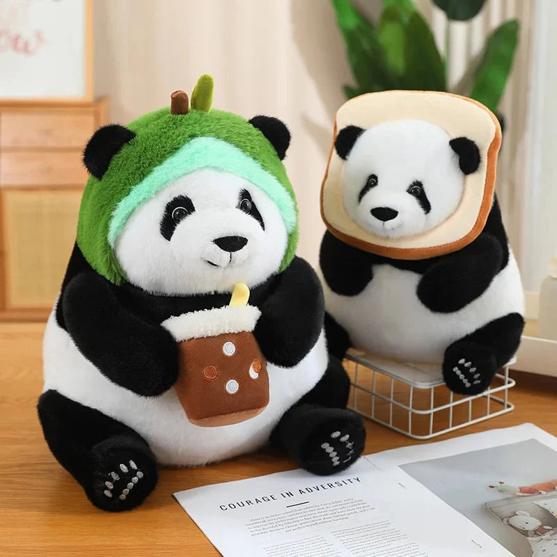 Adorable Chunky Panda Plushie Collection