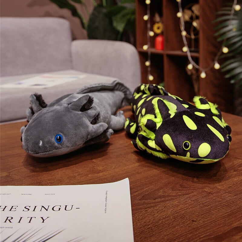 Adorable Colorful Axolotl Plushie Family - Kawaii Cuteness Overload!