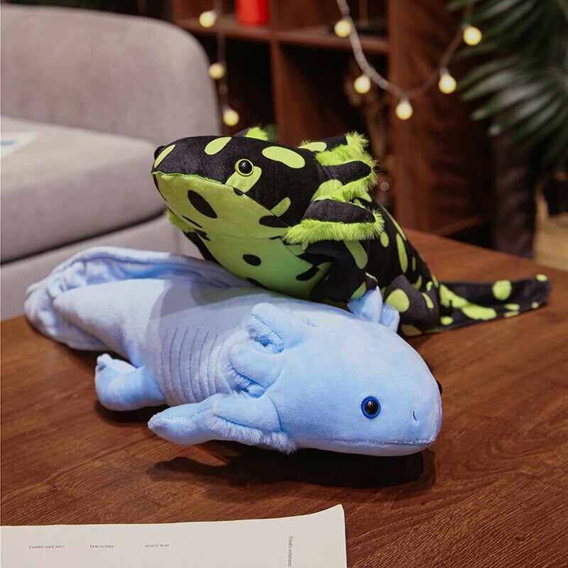Adorable Colorful Axolotl Plushie Family - Kawaii Cuteness Overload!