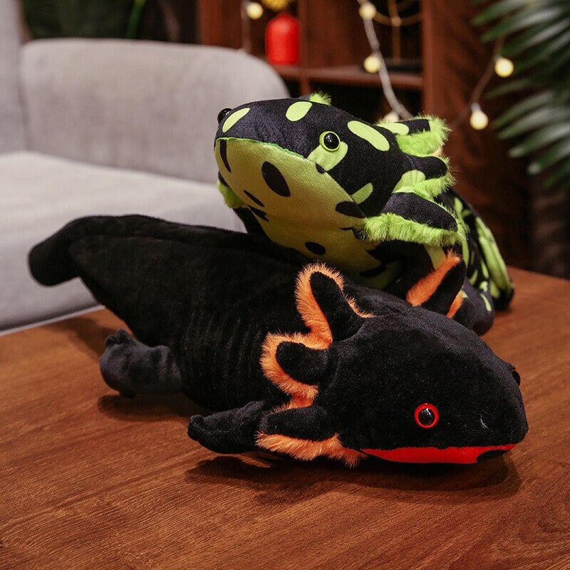 Adorable Colorful Axolotl Plushie Family - Kawaii Cuteness Overload!