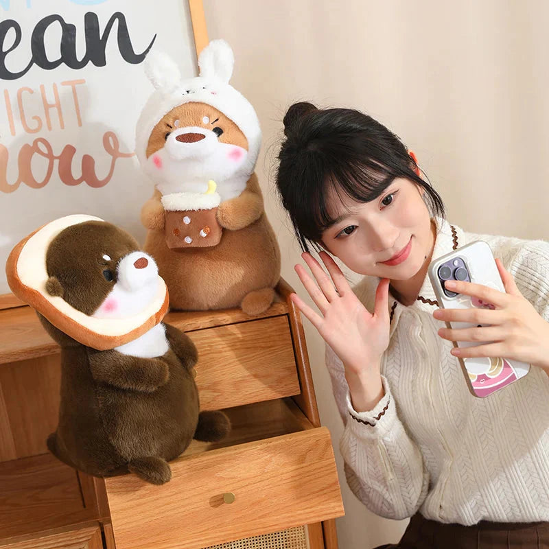 Adorable Dress-up Otter Plush Toy