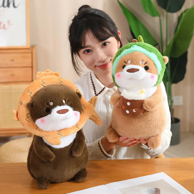 Adorable Dress-up Otter Plush Toy