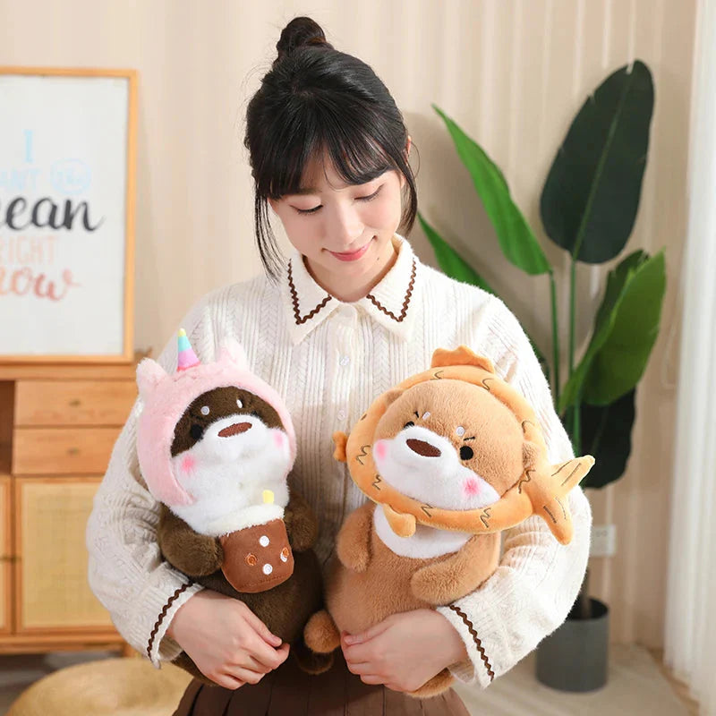 Adorable Dress-up Otter Plush Toy