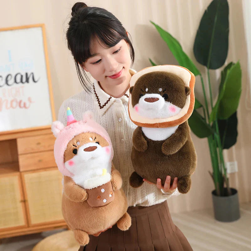 Adorable Dress-up Otter Plush Toy