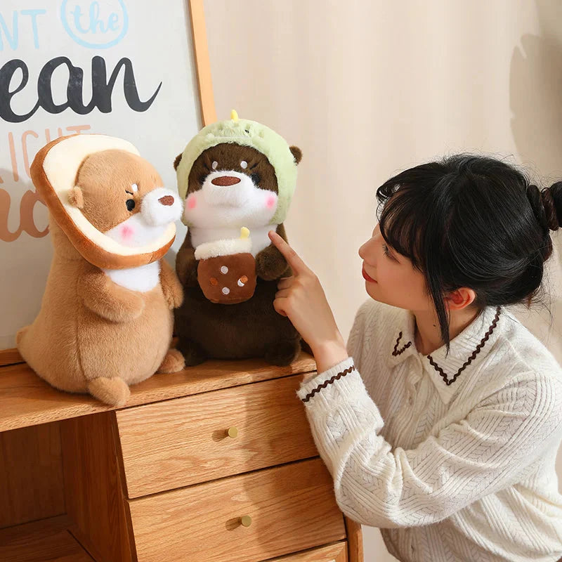 Adorable Dress-up Otter Plush Toy