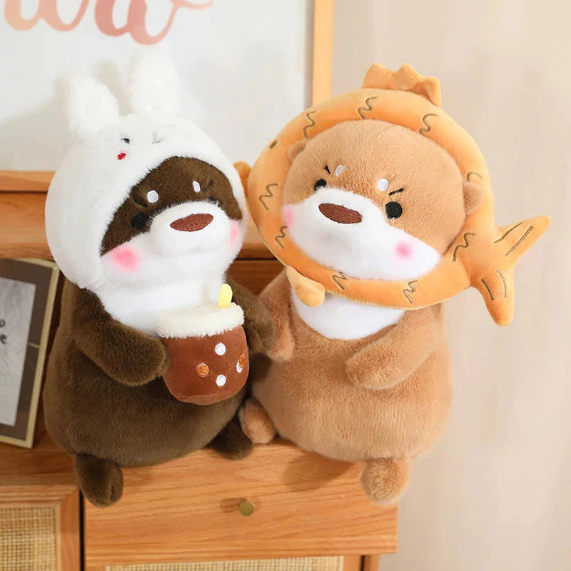 Adorable Dress-up Otter Plush Toy