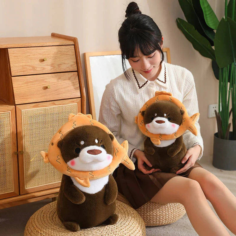 Adorable Dress-up Otter Plush Toy