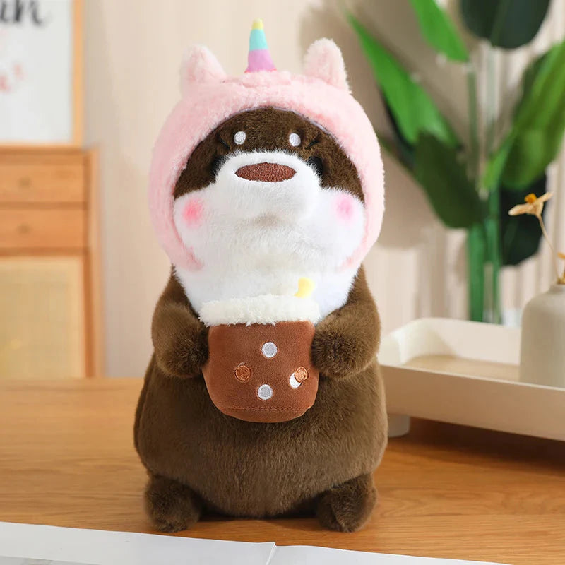 Adorable Dress-up Otter Plush Toy
