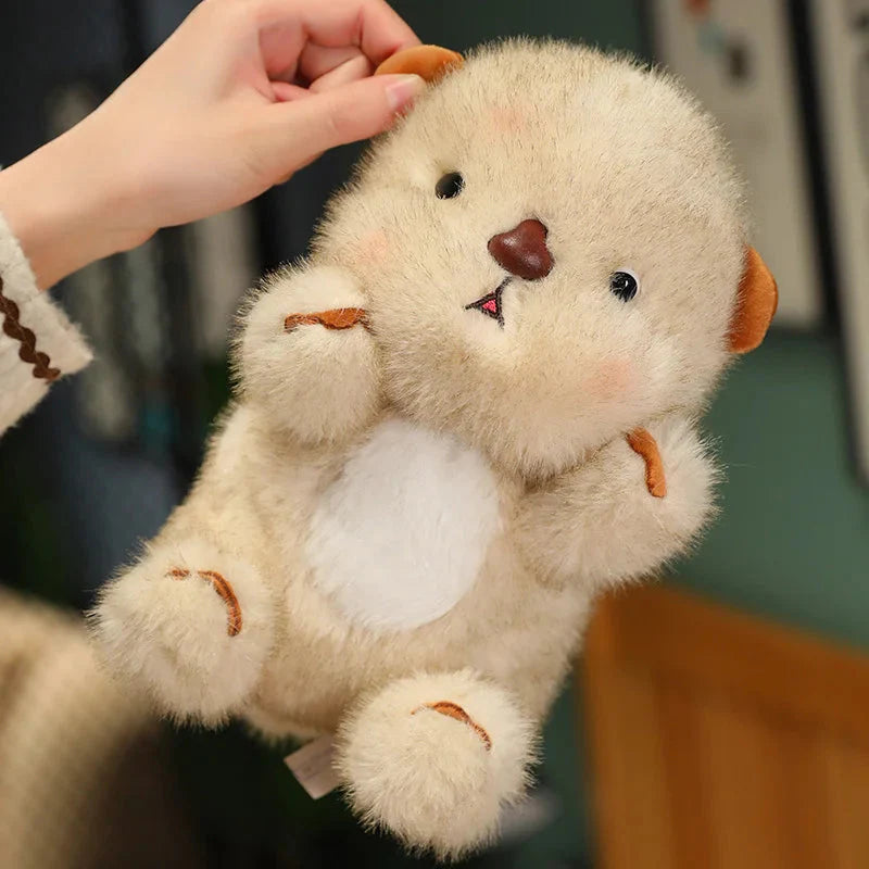 Adorable Fluffy Blushing Otter Stuffed Animal