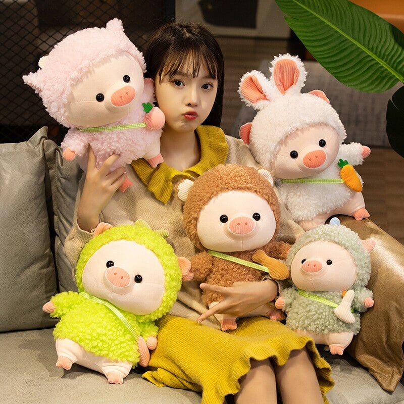 Adorable Fluffy Piggy Plushies for Kawaii Cosplay Fans
