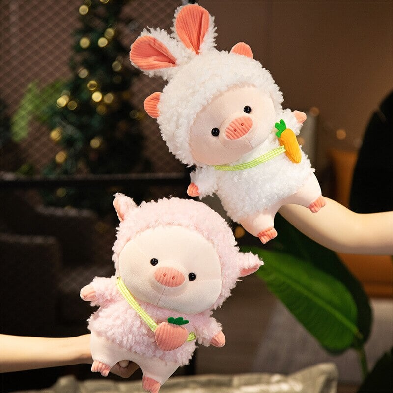 Adorable Fluffy Piggy Plushies for Kawaii Cosplay Fans