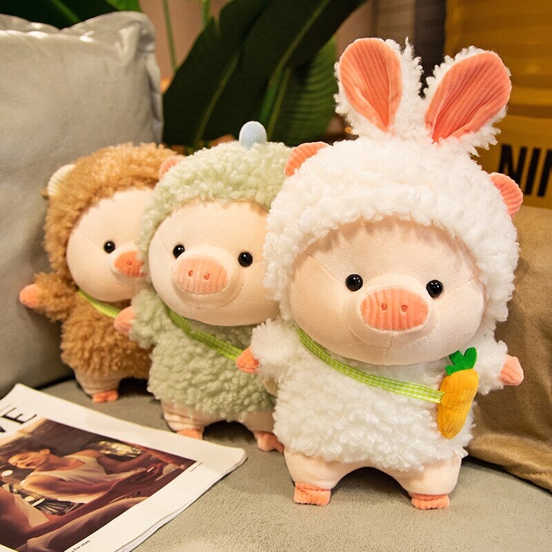 Adorable Fluffy Piggy Plushies for Kawaii Cosplay Fans
