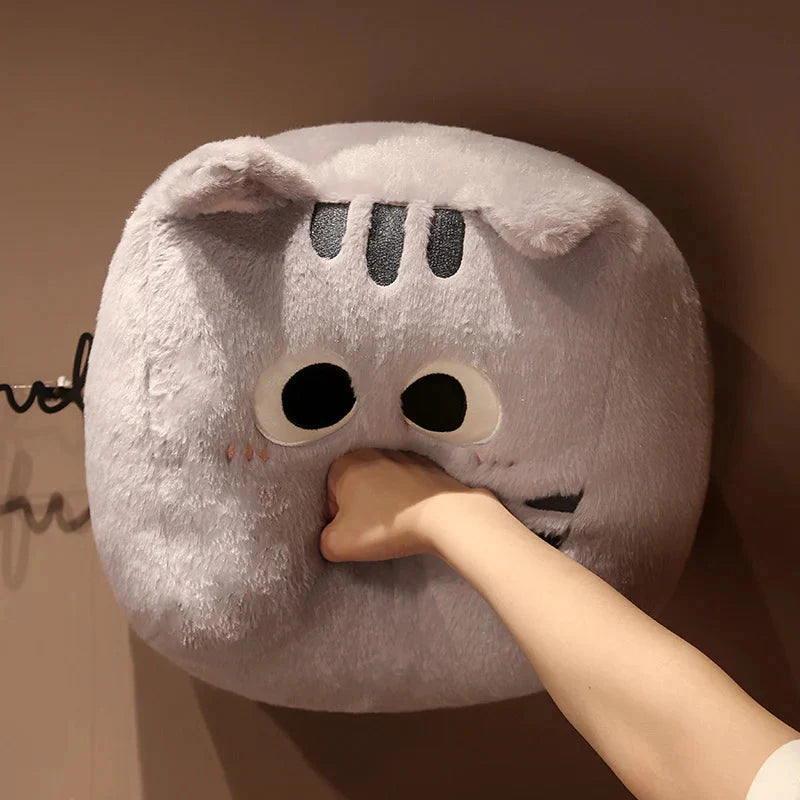 Adorable Fluffy Cube Cat Plushie Collection