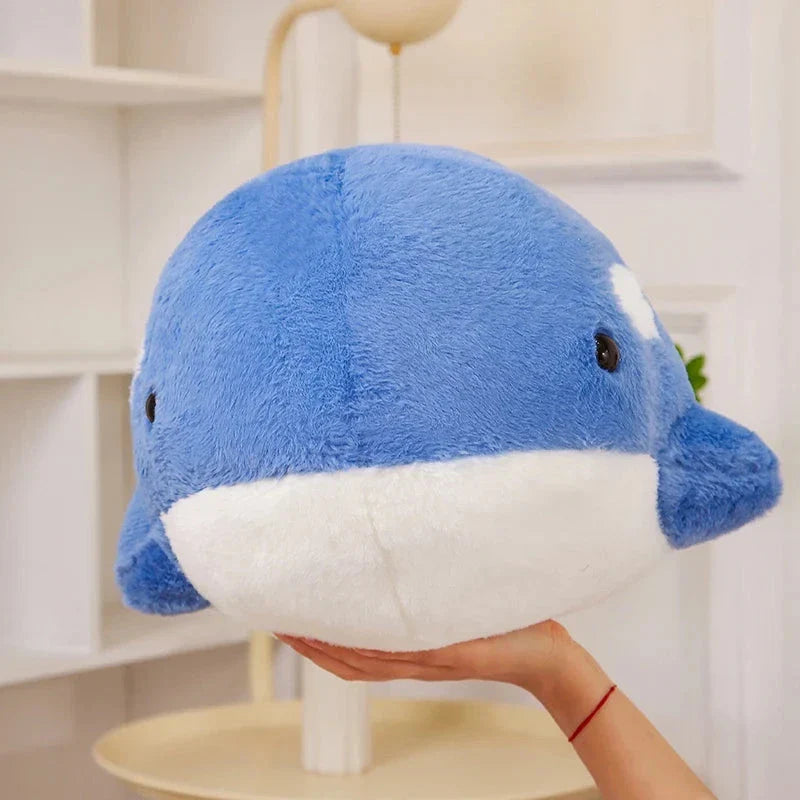Adorable Plush Kawaii Fluffy Gray-Blue Killer Whale Stuffed Animals