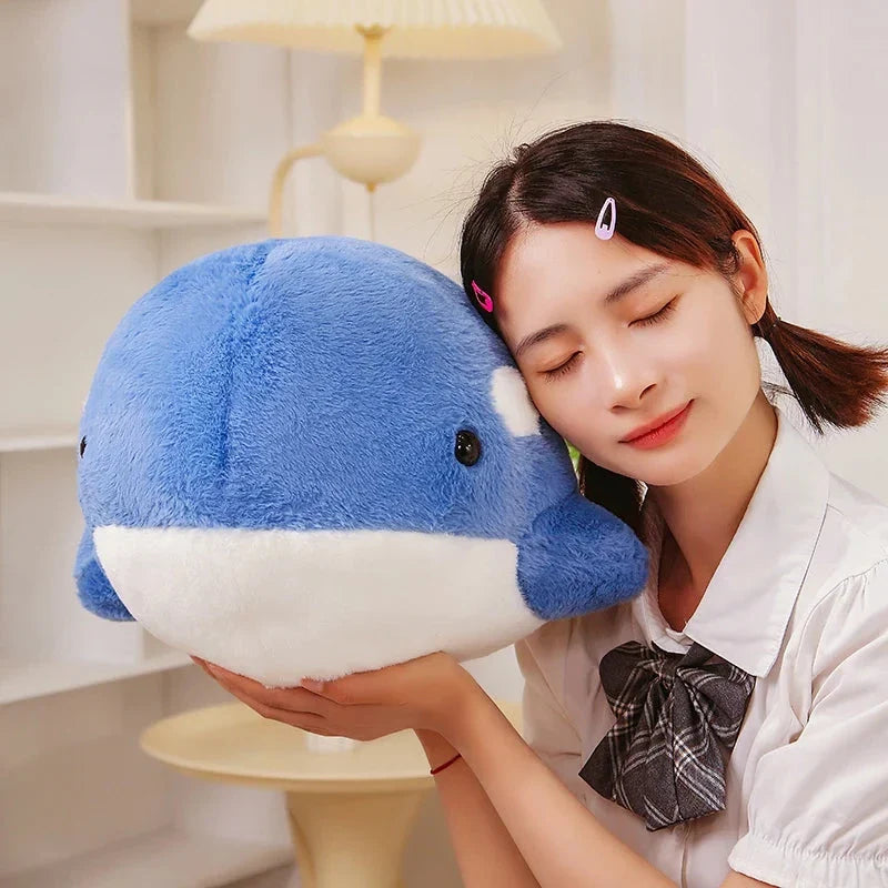 Adorable Plush Kawaii Fluffy Gray-Blue Killer Whale Stuffed Animals