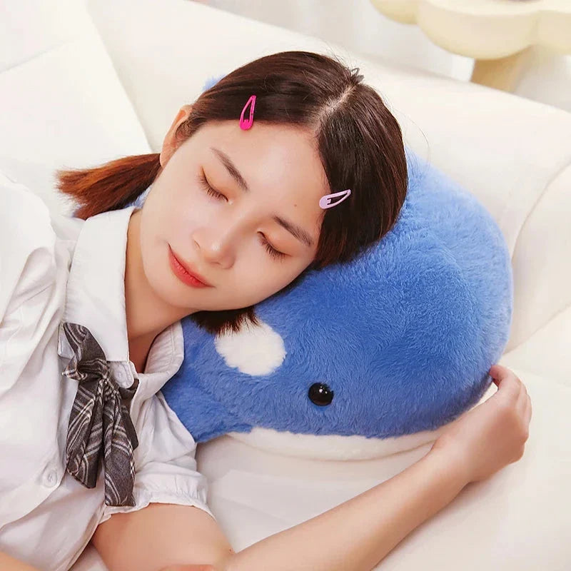 Adorable Plush Kawaii Fluffy Gray-Blue Killer Whale Stuffed Animals