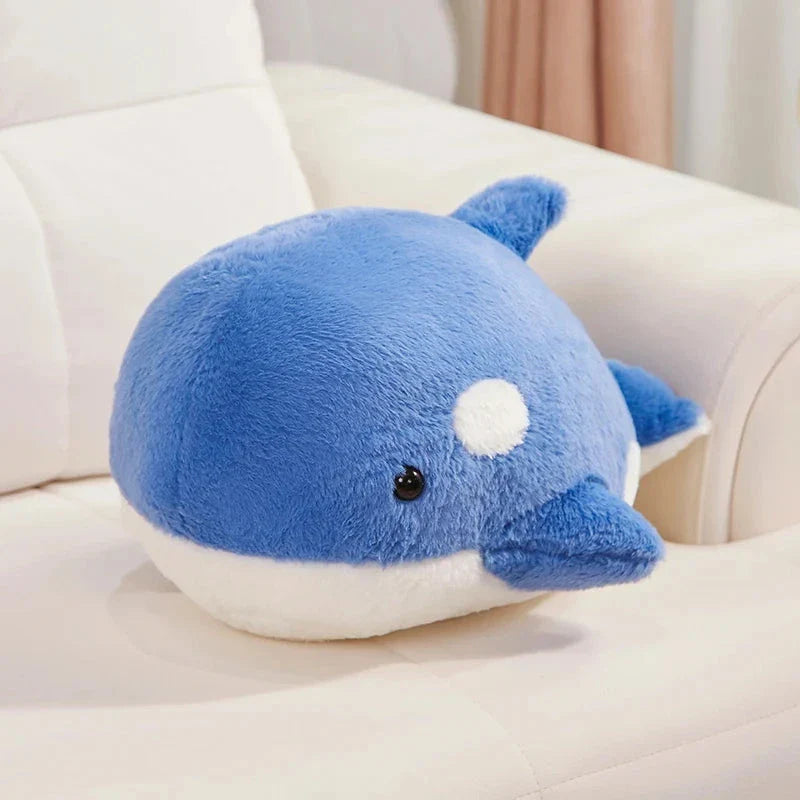 Adorable Plush Kawaii Fluffy Gray-Blue Killer Whale Stuffed Animals