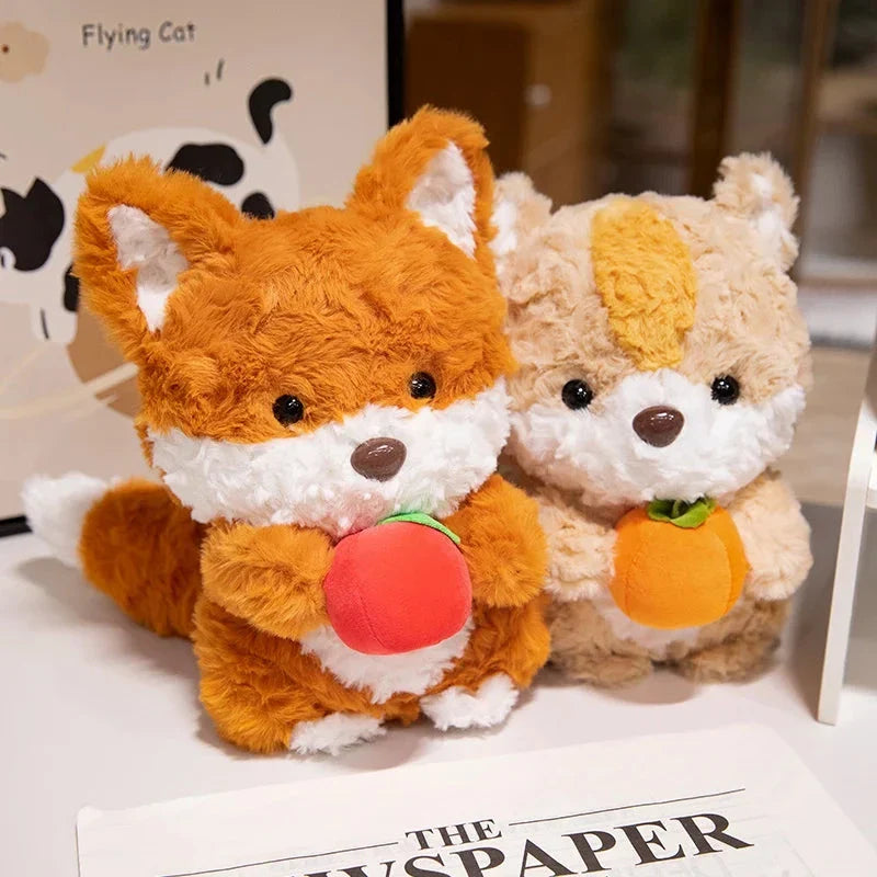 Adorable Kawaii Fox and Squirrel Chibi Plushies for Cuddly Companionship!