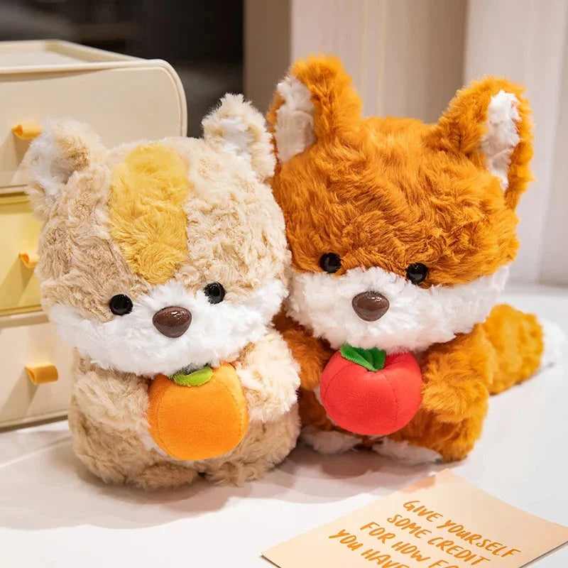 Adorable Kawaii Fox and Squirrel Chibi Plush Toys