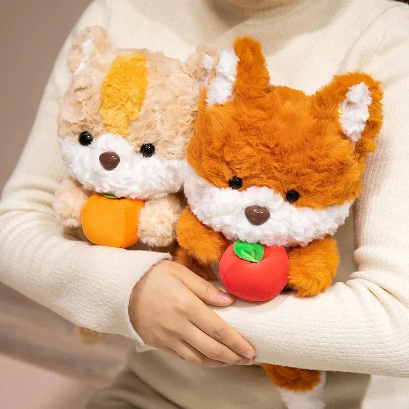 Adorable Kawaii Fox and Squirrel Chibi Plush Toys