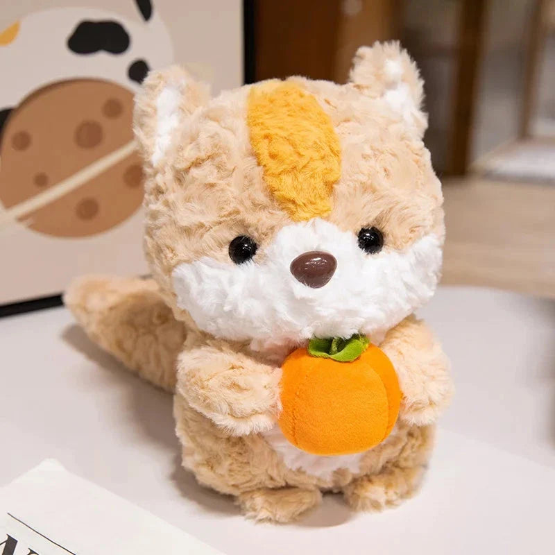 Adorable Chibi Plushies of Kawaii Fox and Squirrel