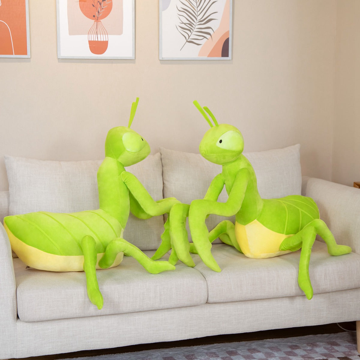 Adorable Green Praying Mantis Plush Toy