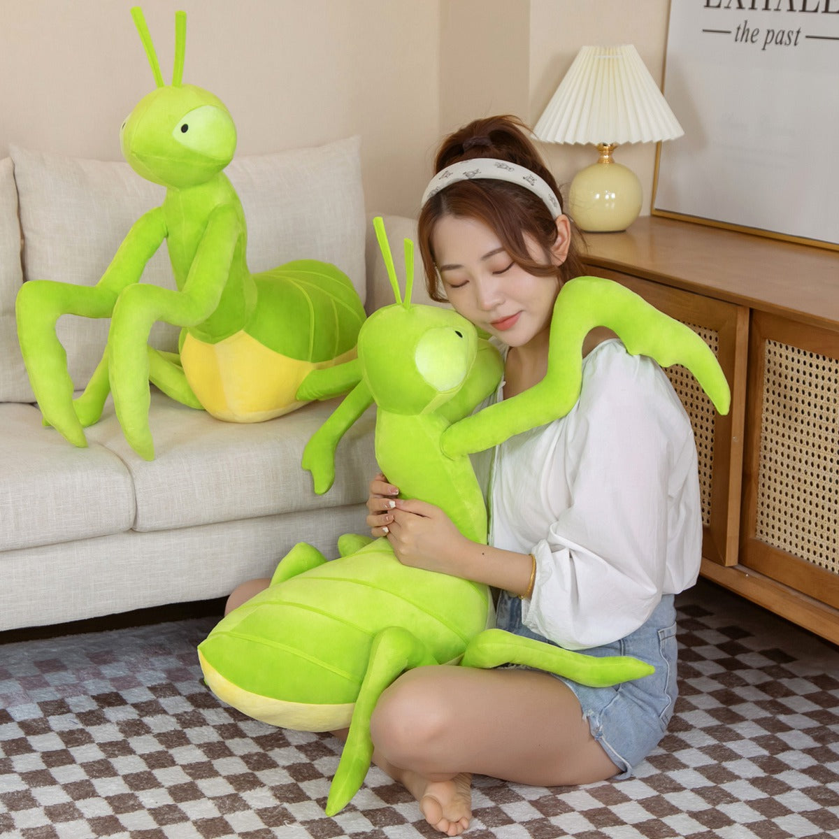 Adorable Green Praying Mantis Plush Toy