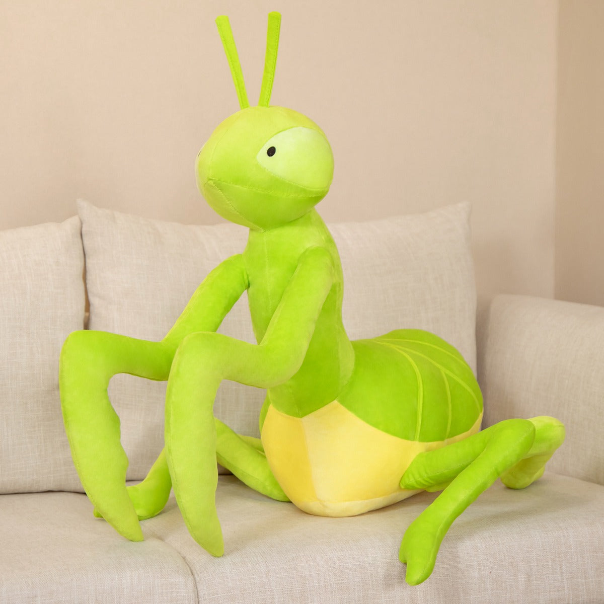Adorable Green Praying Mantis Plush Toy