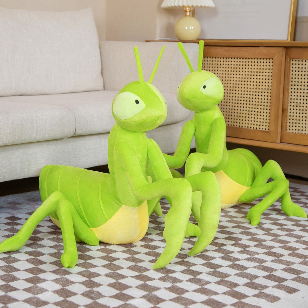 Adorable Green Praying Mantis Plush Toy