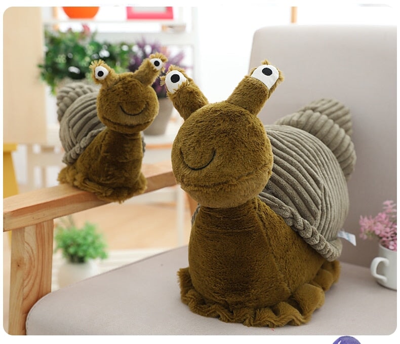 Adorable Green Snail Plush Toy