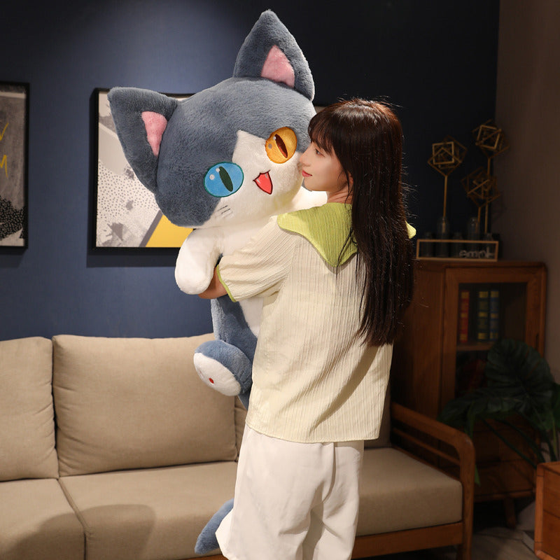 Adorable Hybrid Dolphin-Cat Plush Toy