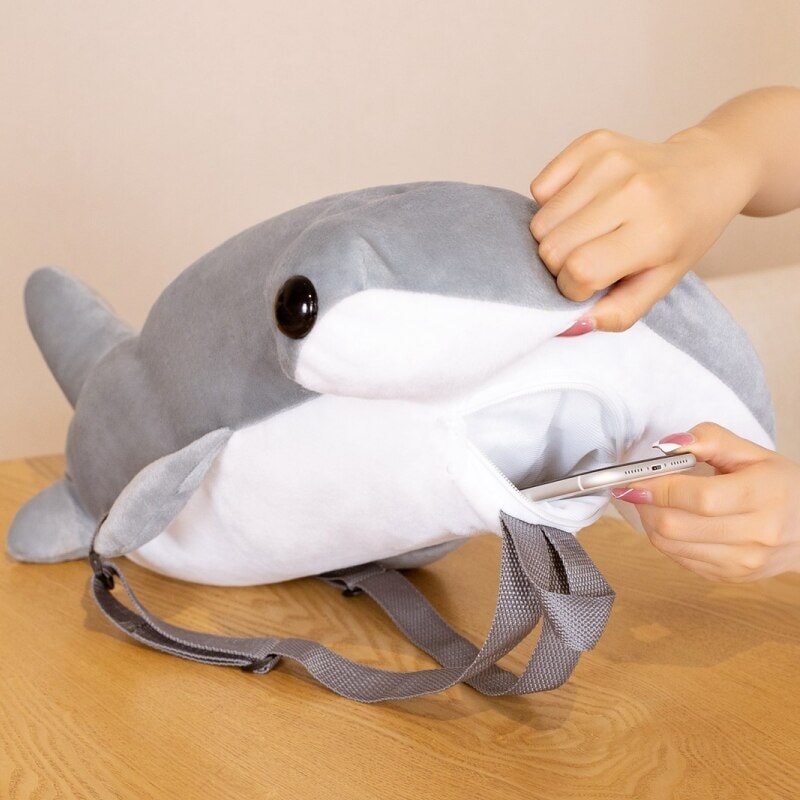 Adorable Hammerhead Shark Plush Backpack for Cute Adventures