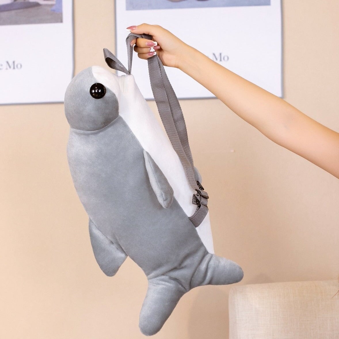 Adorable Hammerhead Shark Plush Backpack for Cute Adventures