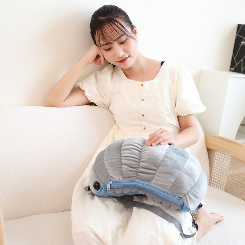 Adorable Kawaii Isopod Plush Backpack for Trendy Support!