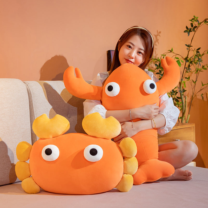 Adorable Orange Crab & Lobster Plush Toy