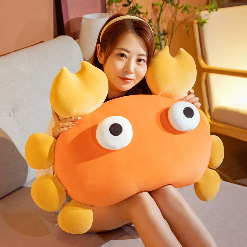 Adorable Orange Crab & Lobster Plush Toy