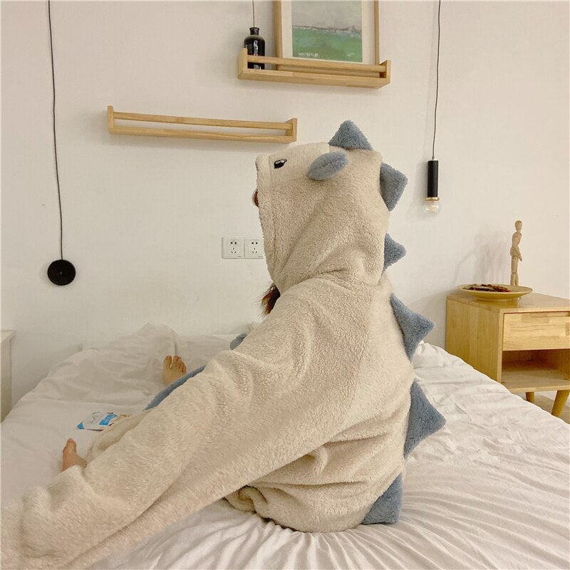 Adorable Pastel Dragon Plush Hoodie Blanket for Cozy Comfort