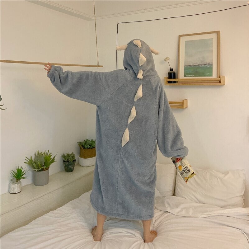 Adorable Pastel Dragon Plush Hoodie Blanket for Cozy Comfort