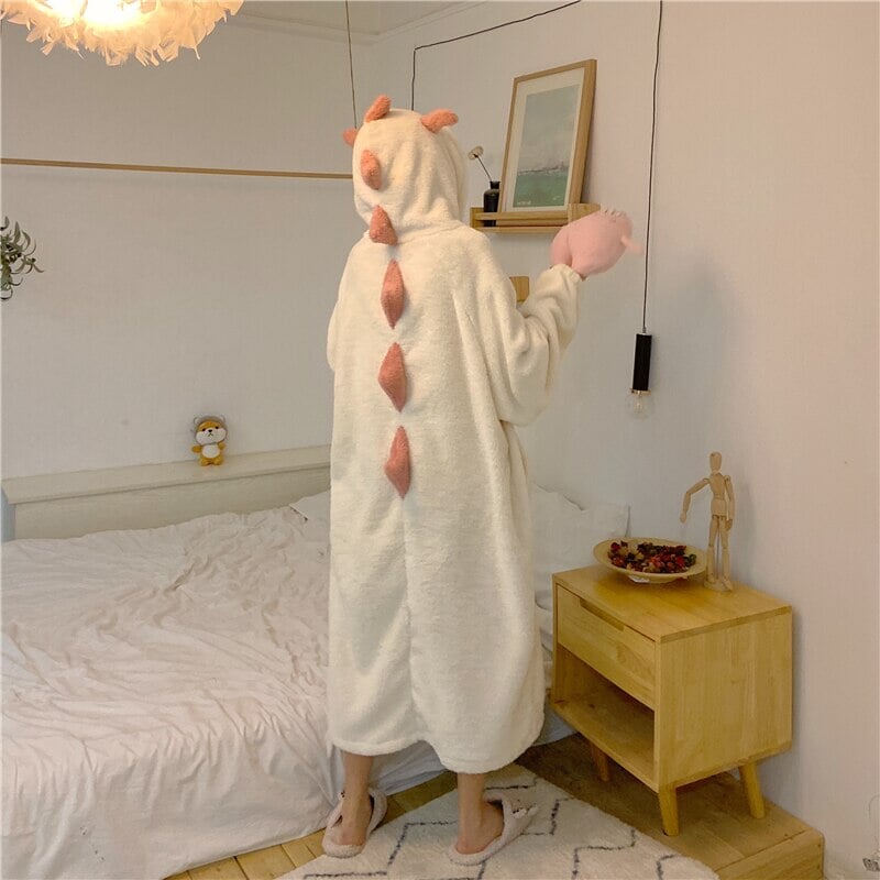 Adorable Pastel Dragon Plush Hoodie Blanket for Cozy Comfort