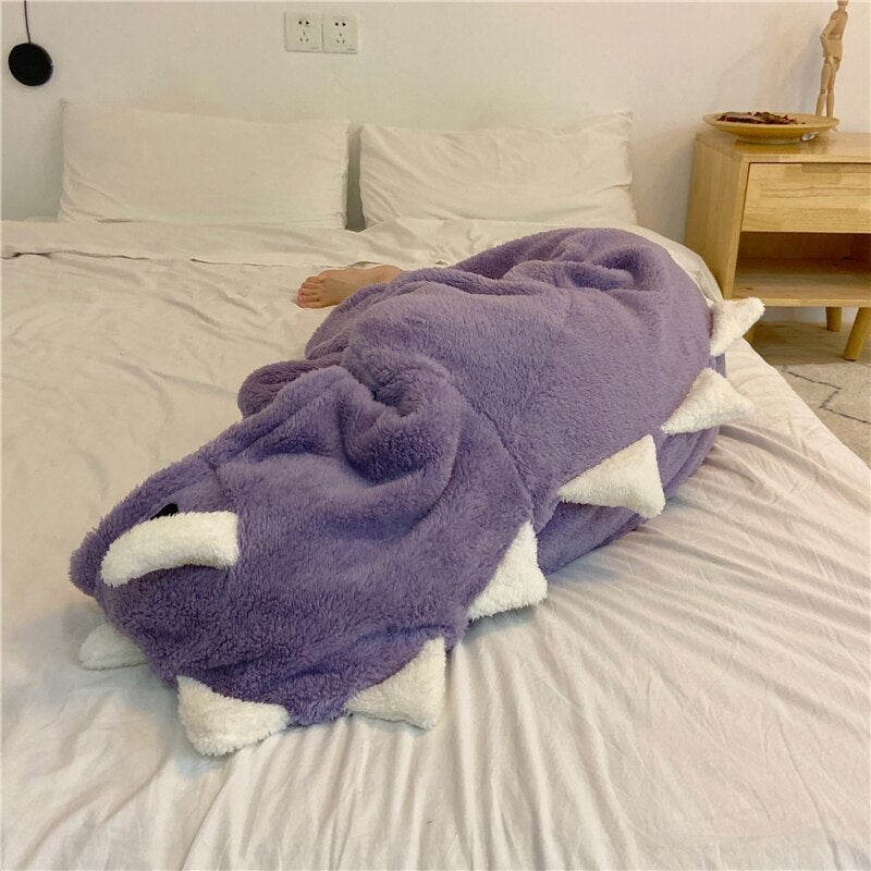 Adorable Pastel Dragon Plush Hoodie Blanket for Cozy Comfort