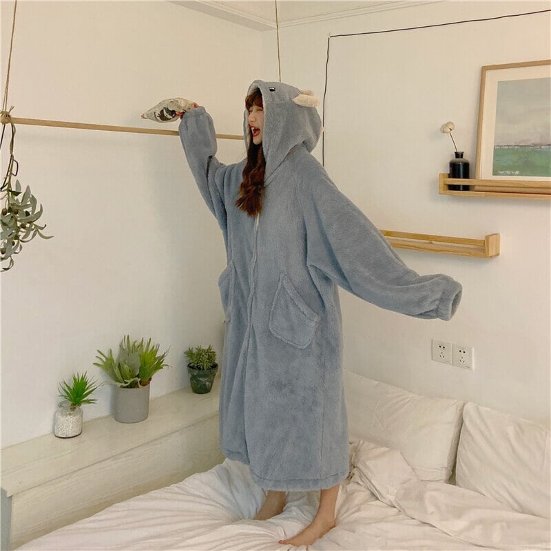 Adorable Pastel Dragon Plush Hoodie Blanket for Cozy Comfort