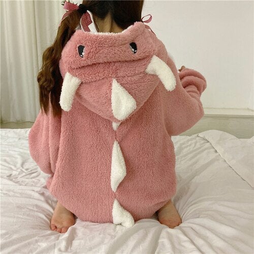 Adorable Pastel Dragon Plush Hoodie Blanket for Cozy Comfort