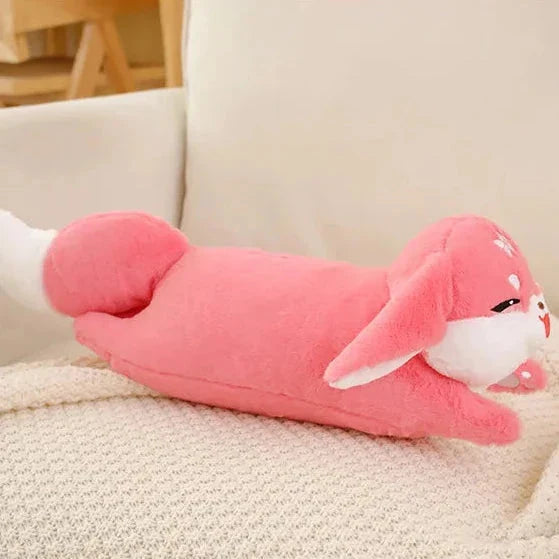 Adorable Kawaii Pink Fox Sakura Cuddly Plush Toy